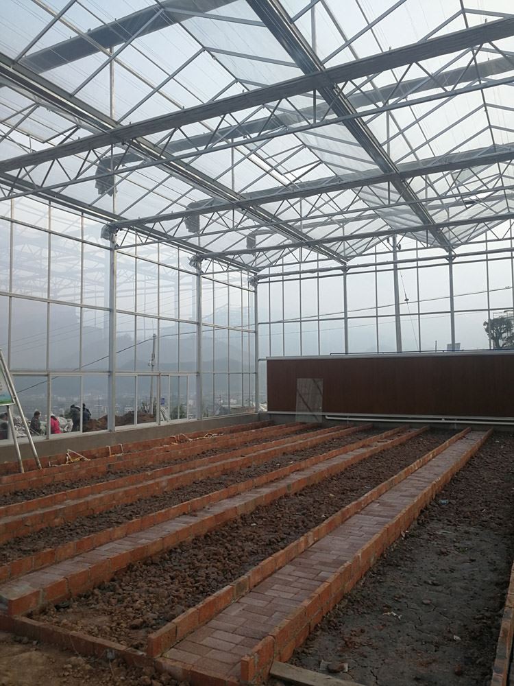 Glass Tunnel Greenhouse For Agricultural